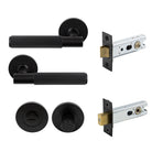 NIDO - Verge Rose Privacy Set - Linear Knurl in Matt Black