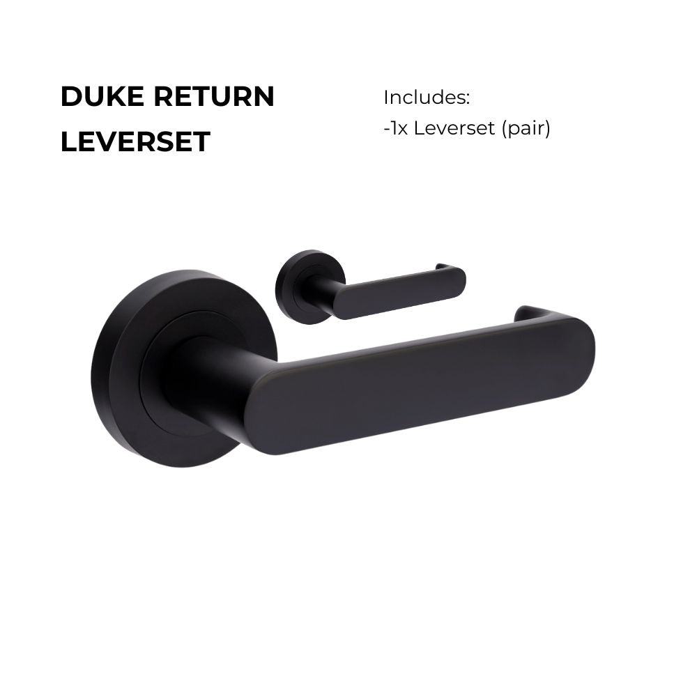 +Duke Return Lever Set in Black