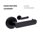 +Duke Return Lever Set in Black
