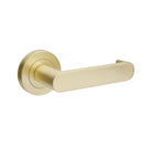 +Duke Return Lever Set in Satin Brass