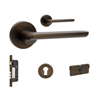 Regent Entrance Set - includes 10200, 1143, 7020.2 & 1147 (70mm Key/Key) in Ember Bronze