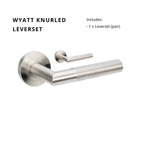 Wyatt Leverset Only in Satin Stainless