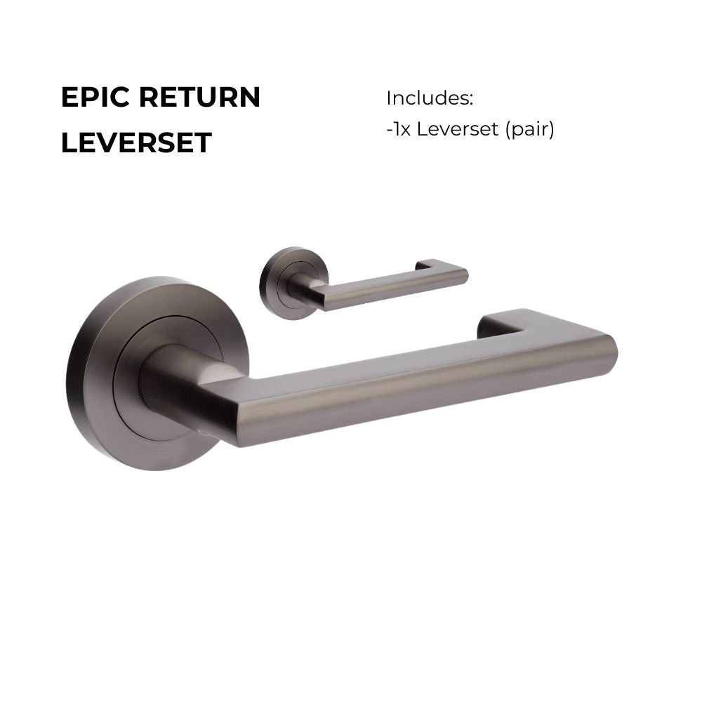 +Epic Return Lever Set in Graphite Nickel