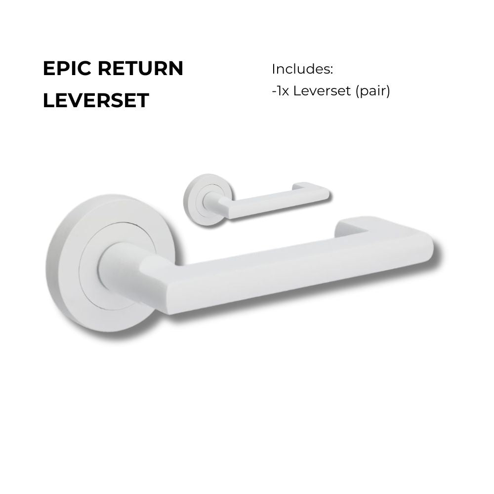 +Epic Return Lever Set in White