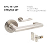 +Epic Return Passage Set, Includes 1131 Latch in Brushed Nickel
