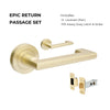 +Epic Return Passage Set, Includes 1131 Latch in Satin Brass