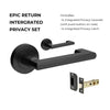 +Epic Return Privacy Set, Includes Integrated Privacy Kit in Black / Brass