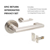 +Epic Return Privacy Set, Includes Integrated Privacy Kit in Brushed Nickel