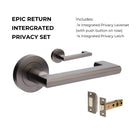 +Epic Return Privacy Set, Includes Integrated Privacy Kit in Graphite Nickel