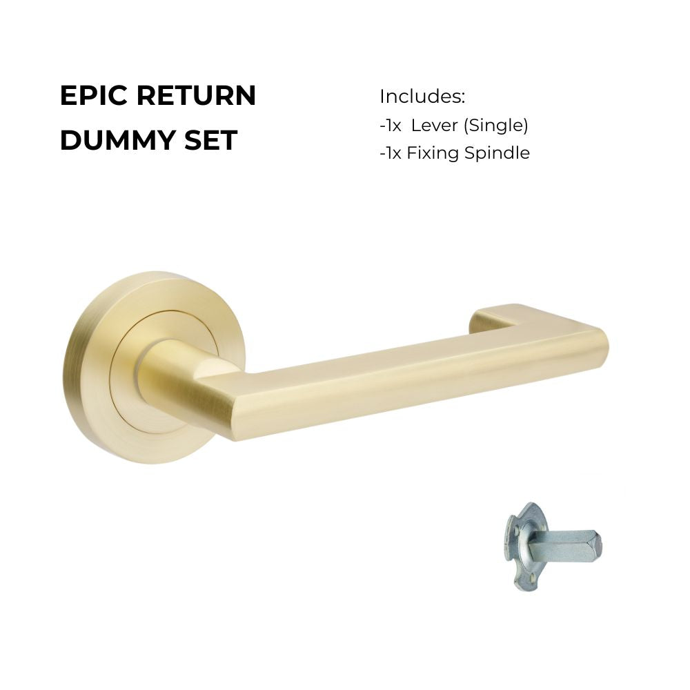 +Epic Return Dummy - Non Handed in Satin Brass