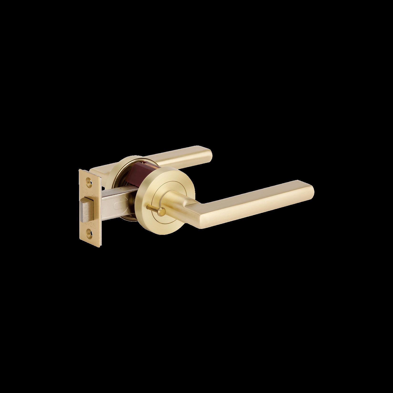 Epic Privacy Set, Includes Integrated Privacy Kit in Satin Brass