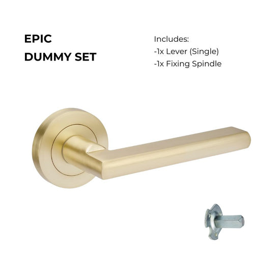 Epic Dummy - Non-Handed in Satin Brass