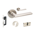 Epic Entrance Set - includes 10020, 1143, 7020 & 1147 (70mm Key/Key) in Brushed Nickel