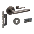 Epic Entrance Set - includes 10020, 1143, 9035 & 1147 (70mm Key/Key) in Graphite Nickel