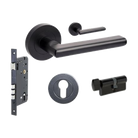 Epic Entrance Set - Includes 10020, 1143, 9035 & 1148 (70mm Key/Turn) in Black