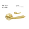 Oxford Lever Set in Satin Brass