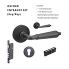 Oxford Entrance Set - Includes 10071, 1143, 7020.2 & 1147 (70mm Key/Key) in Black
