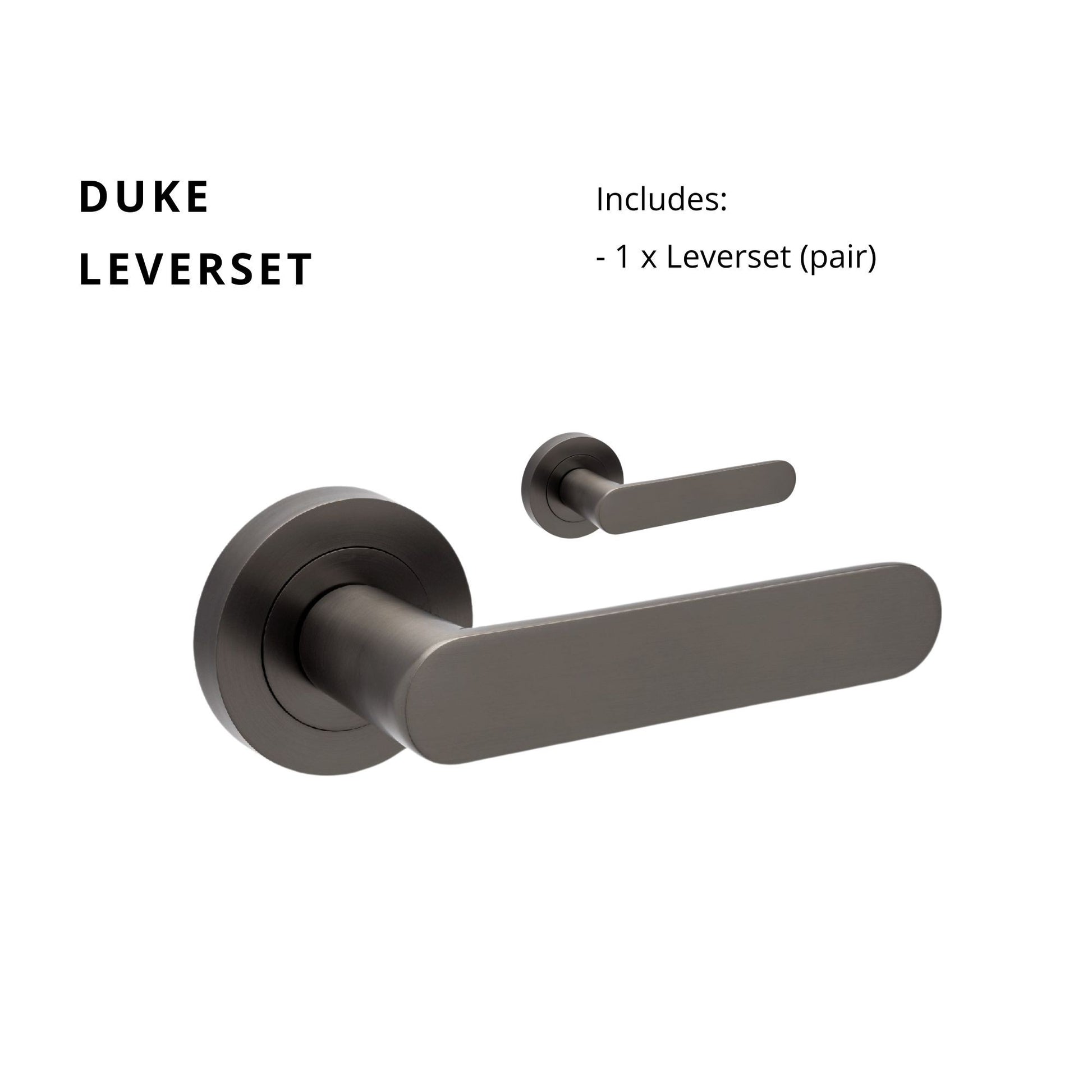 Duke Lever Set only - Graphite Nickel in Graphite Nickel