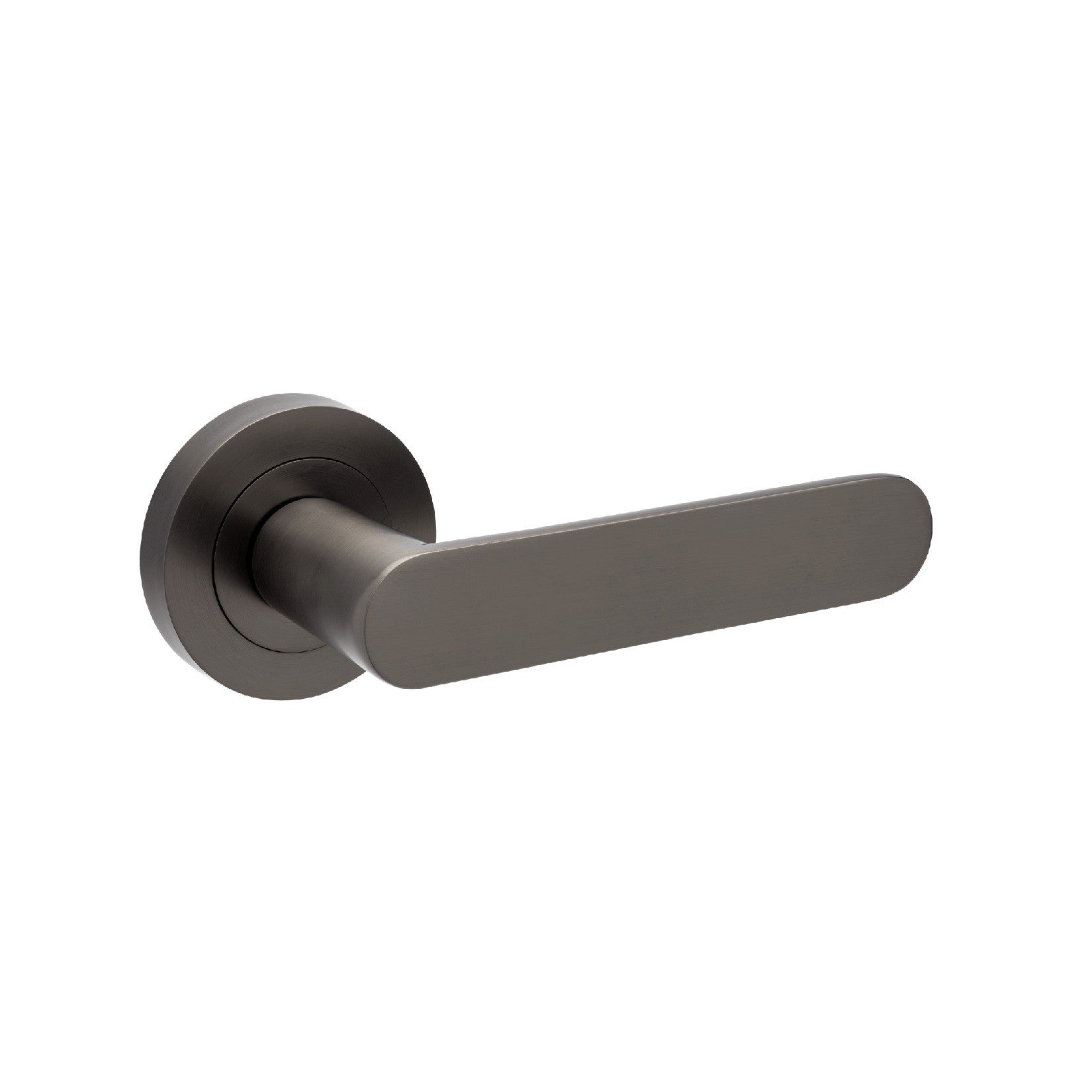 Zanda Duke lever set in green, featuring sleek door handles with modern design and polished finish.