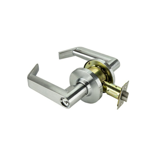 (CL8011D-SC)  Phoenix Commercial Lever Dbl Communicating Set 70mm B/Set DDA SC in Satin Chrome