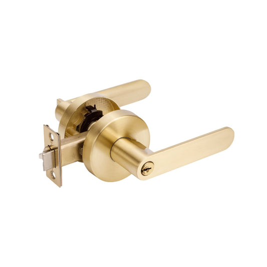 Sceptre Combination Set - Includes Double Deadbolt in Satin Brass