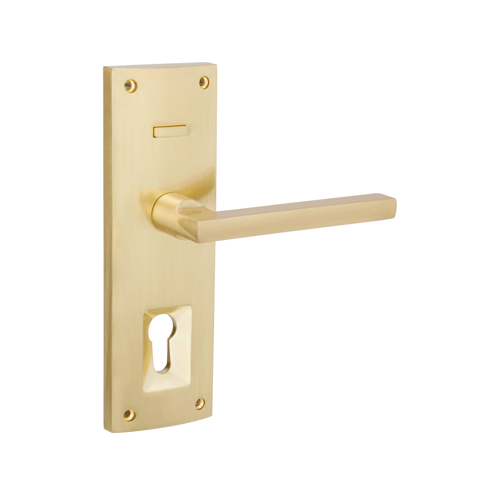 +Epic Knox - Multi Function Entrance Set in Satin Brass