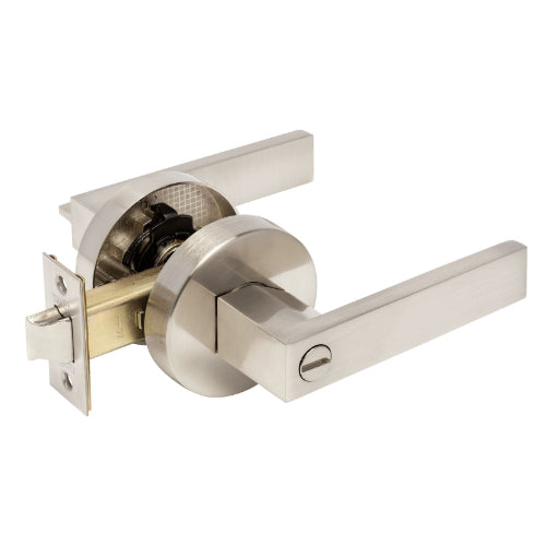 Zanda Mace Lever - Brushed Nickel / Privacy Set in Brushed Nickel