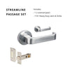 Streamline Passage Set, Includes 1131 Latch in Satin Chrome
