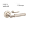 Zurich Lever Set in Brushed Nickel