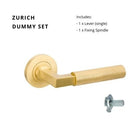 Zurich Dummy Set - Left Hand in Satin Brass