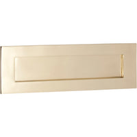 Letter Plate Polished Brass H100xW300mm in Polished Brass