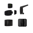 Lux Sera Kit Designer Black, Vis Pack - Contains: 3 x Moda RH Spring Hinges, 1 x Moda Lock & Indicator Set, 1 x Moda Bumper, 1 x Moda Hook & Universal Screw Fixings   in Designer Black