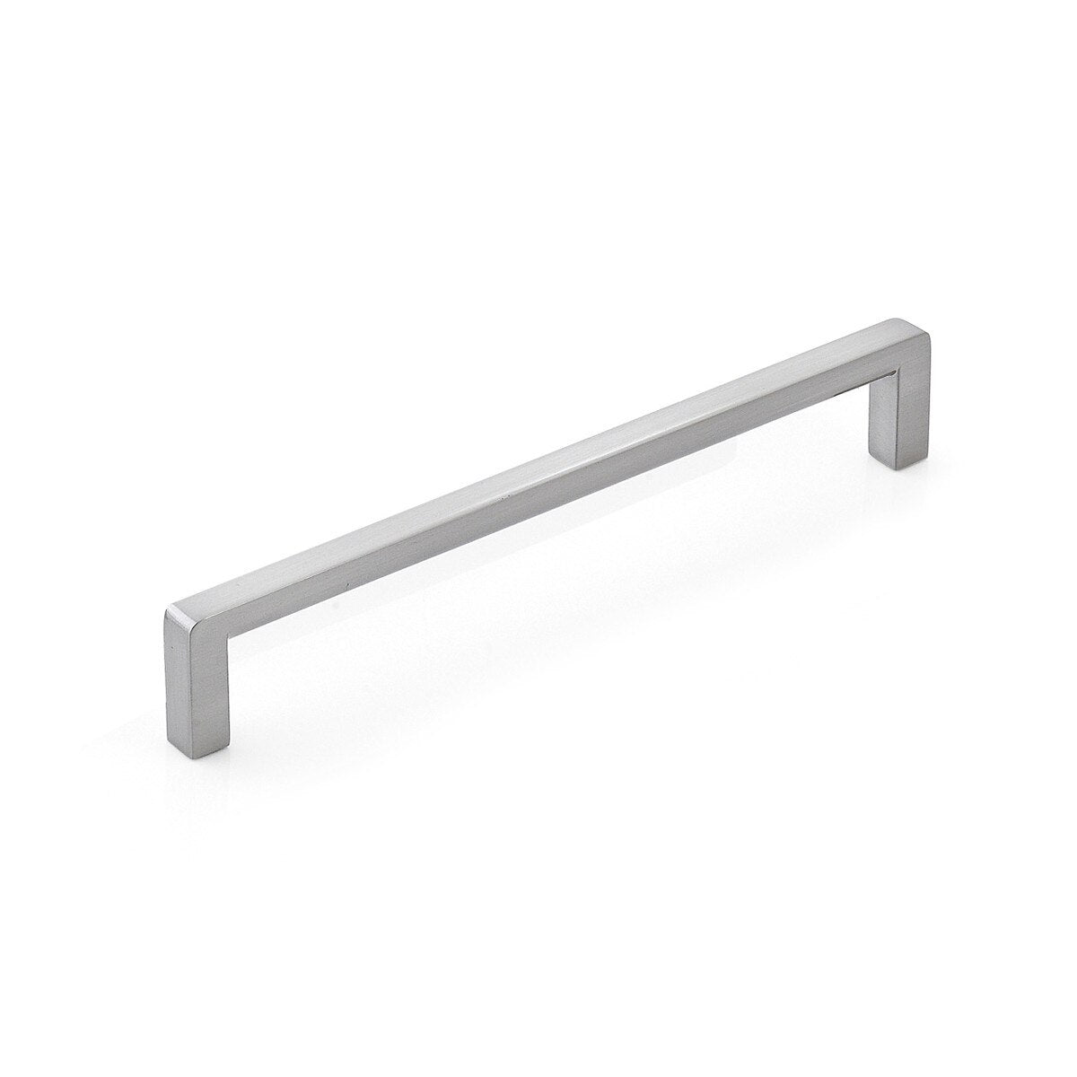 Momo MILANO cabinet pull handle in dark bronze finish, sleek metal design for kitchen or bathroom cabinetry.