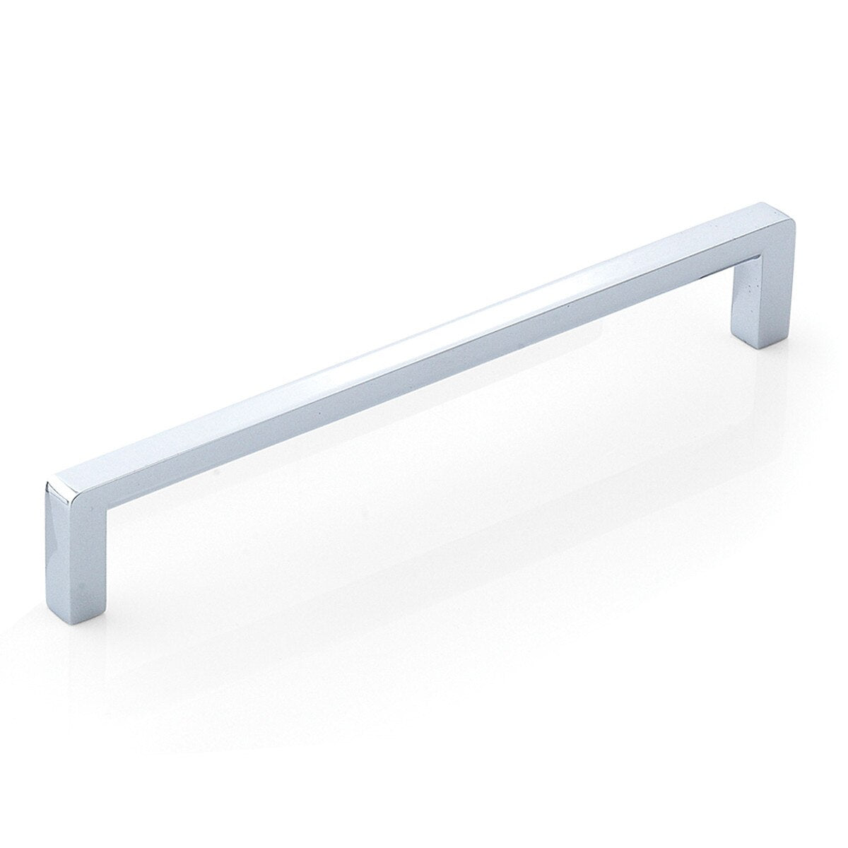 Momo MILANO cabinet pull handle in brushed gold finish, sleek metal design for kitchen or furniture drawers and cabinets.