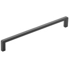 Momo MILANO cabinet pull handle in matte black finish, featuring sleek modern design for wardrobe or drawer furniture.