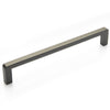 MILANO D HANDLE 192MM METALLIC GREY in Metallic Grey