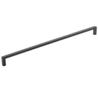 Momo MILANO cabinet pull handle in matte black finish, sleek modern design for kitchen or furniture cabinet doors.
