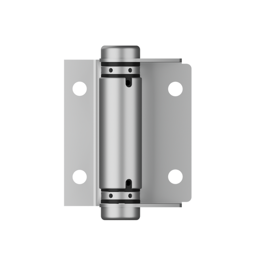 Lenlok M209,  Spring Hinge, Hold Open, Bolt Through, Pair, Satin Stainless Steel in Satin Stainless