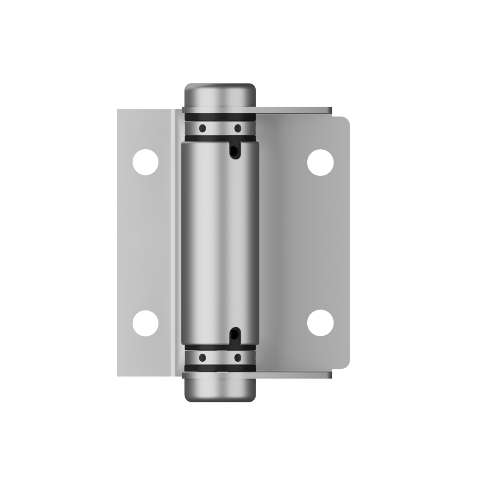 Lenlok M209,  Spring Hinge, Hold Open, Bolt Through, Pair, Satin Stainless Steel in Satin Stainless