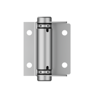 Lenlok M209,  Spring Hinge, Hold Open, Bolt Through, Pair, Satin Stainless Steel in Satin Stainless