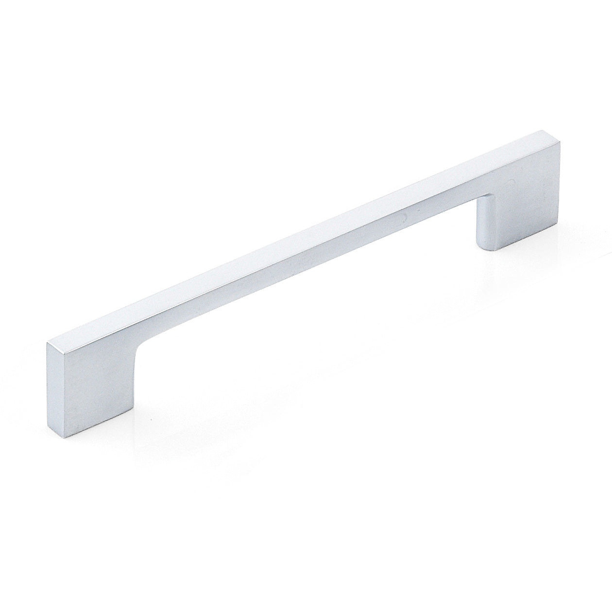 LIVORNO D HANDLE 128MM SATIN CHROME in Satin Chrome