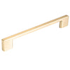 LIVORNO D HANDLE 160MM BRUSHED MATT BRASS in Brushed Matt Brass