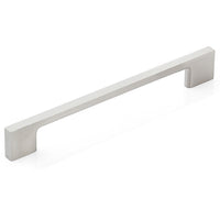 Momo LIVORNO cabinet pull handle with dark bronze finish, sleek metal design for furniture drawers and cabinets.