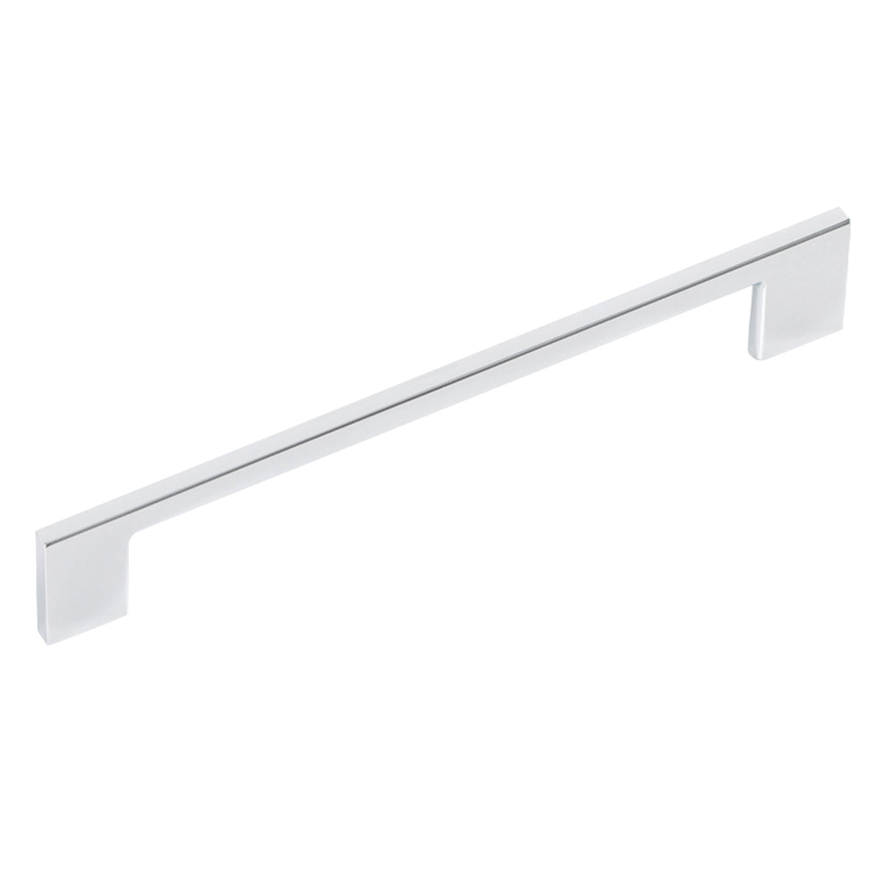 Momo LIVORNO cabinet pull handle in matte gunmetal finish, sleek modern design, mounted on a cabinet door.