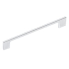 Momo LIVORNO cabinet pull handle in matte gunmetal finish, sleek modern design, mounted on a cabinet door.