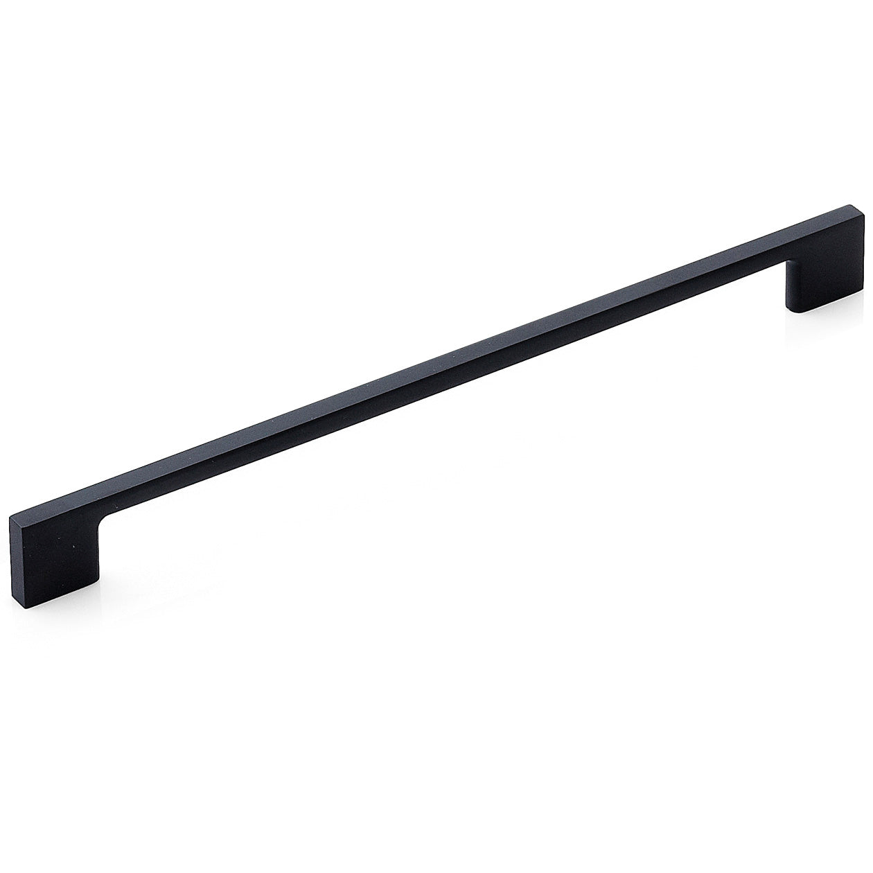 Momo LIVORNO cabinet pull handle in matte black finish, sleek modern design for kitchen or furniture drawers