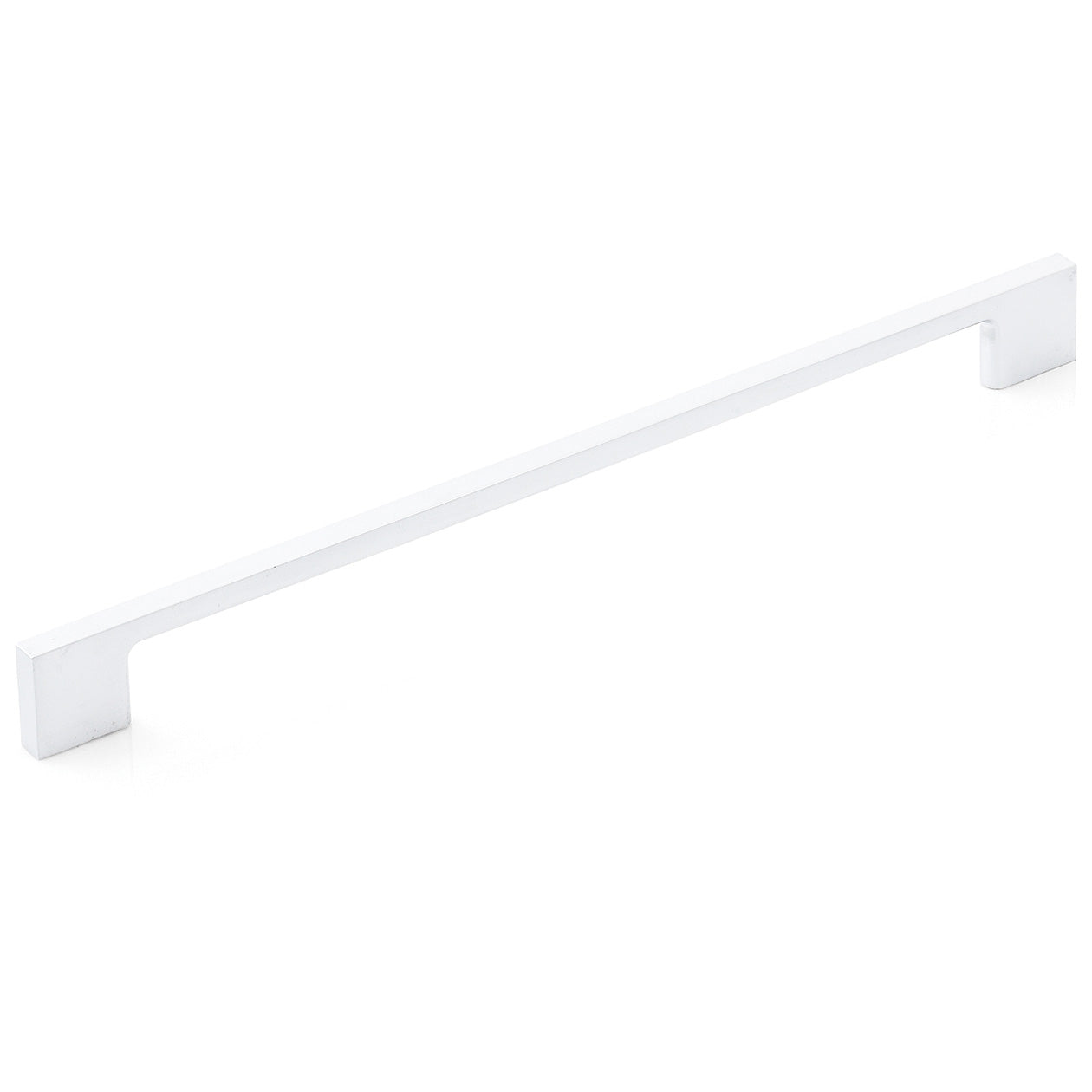 Momo LIVORNO cabinet pull handle in white finish, sleek metal design for kitchen or furniture drawers and cabinets.