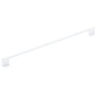 Momo LIVORNO cabinet pull handle in white finish with sleek, modern design, mounted on a cabinet door.