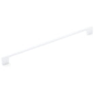 Momo LIVORNO cabinet pull handle in white finish, sleek metal design, mounted on a modern cabinet door.