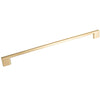 LIVORNO D HANDLE 320MM BRUSHED MATT BRASS in Brushed Matt Brass